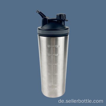 900ml Edelstahl-Einwand-Shaker